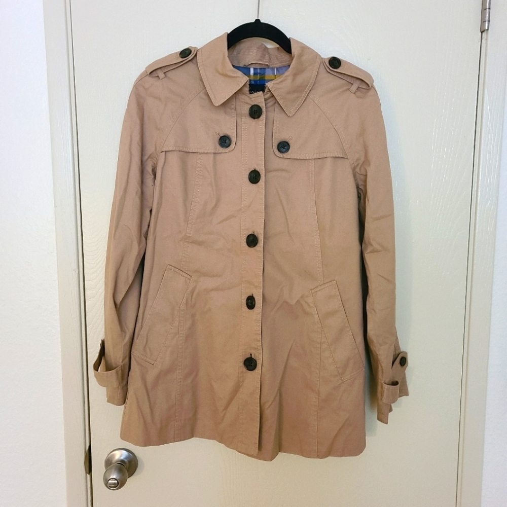 LOFT light beige trench coat